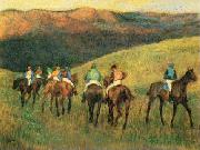 Edgar Degas Racehorses in Landscape oil painting picture wholesale